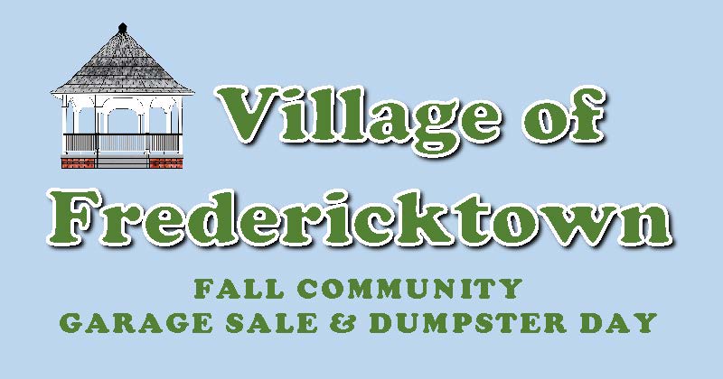 Fall Community Garage Sale & Dumpster Days